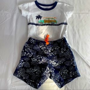 Hudson Baby Beach Summer Surfboard Onesie Outfit